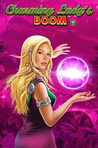 charming ladys boom slot logo